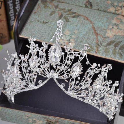 Baroque Style Rhinestone Tiara - Wnkrs
