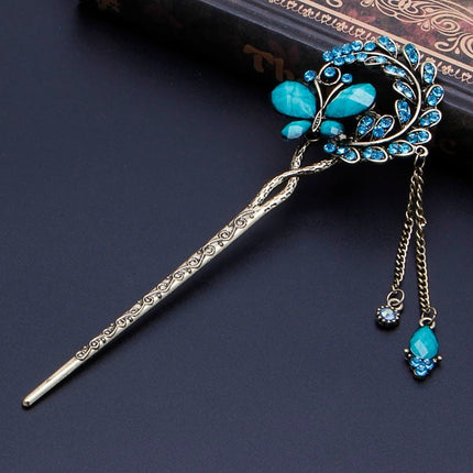Elegant Antique Style Rhinestone Hair Pin - Wnkrs