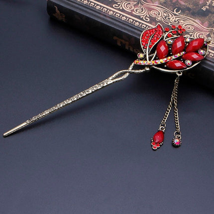 Elegant Antique Style Rhinestone Hair Pin - Wnkrs