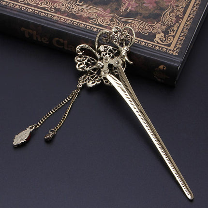 Elegant Antique Style Rhinestone Hair Pin - Wnkrs