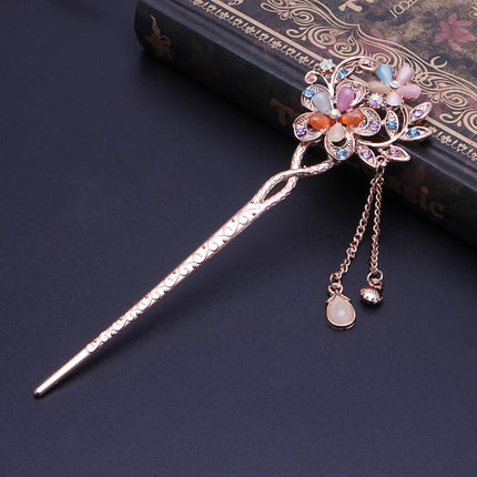 Elegant Antique Style Rhinestone Hair Pin - Wnkrs