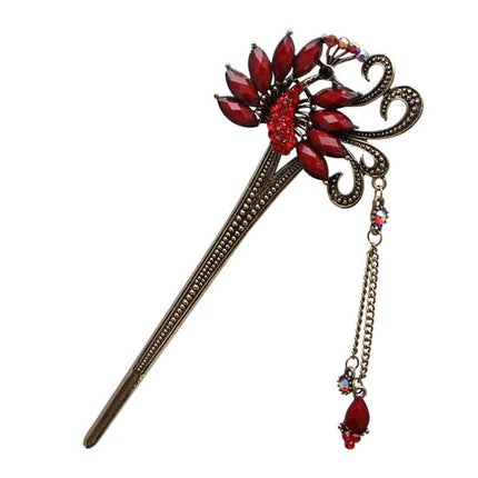 Elegant Antique Style Rhinestone Hair Pin - Wnkrs