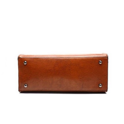 Women's Oil Eco-Leather Tote Bag - Wnkrs