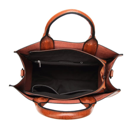 Women's Oil Eco-Leather Tote Bag - Wnkrs
