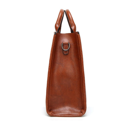 Women's Oil Eco-Leather Tote Bag - Wnkrs