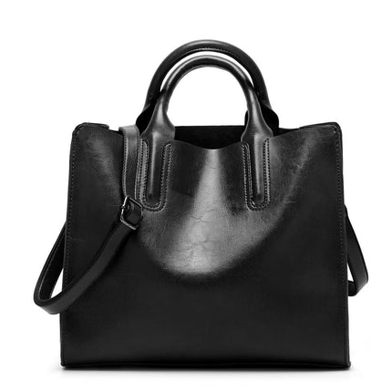 Women's Oil Eco-Leather Tote Bag - Wnkrs