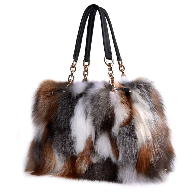 Women's Fox Fur Tote Bag - Wnkrs