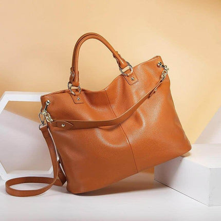 Women's Genuine Leather Tote Bag - Wnkrs