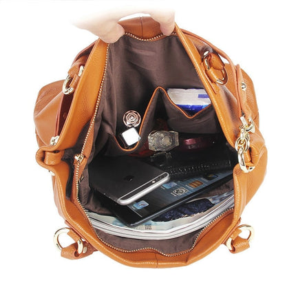 Women's Genuine Leather Tote Bag - Wnkrs