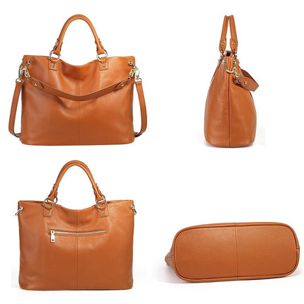 Women's Genuine Leather Tote Bag - Wnkrs