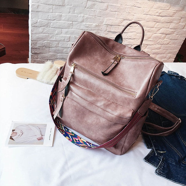 Women's Anti-Theft Vintage Backpack - Wnkrs