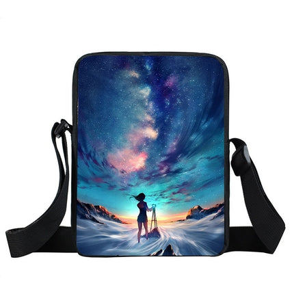 Starry Sky and Space Printed Crossbody Bags - Wnkrs