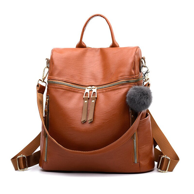 Fashion Style Compact Leather Backpack - Wnkrs