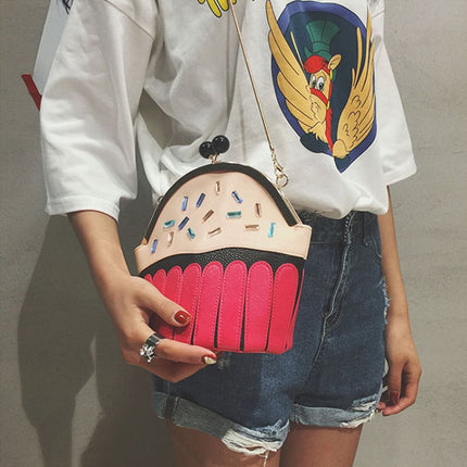 Kawaii Fashion Pink Cake Women's Shoulder Bags - Wnkrs