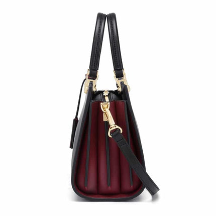 Women's Compact Leather Tote Bag - Wnkrs