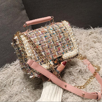 Winter Fashion Pearl Shoulder Bag - Wnkrs