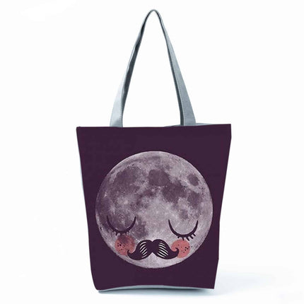 Women's Beach Printed Canvas Handbags - Wnkrs