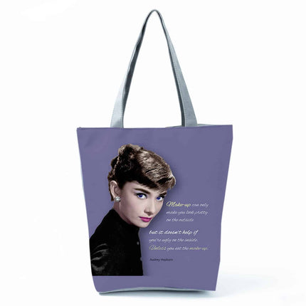 Women's Beach Printed Canvas Handbags - Wnkrs