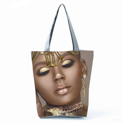 Women's Beach Printed Canvas Handbags - Wnkrs