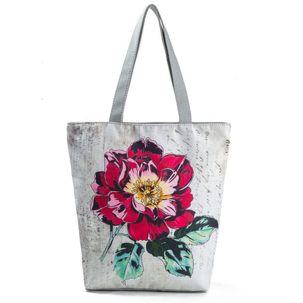 Women's Beach Printed Canvas Handbags - Wnkrs