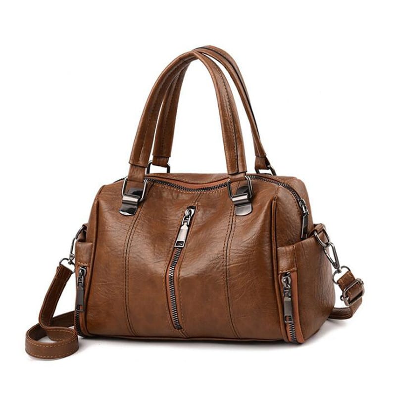 Women's Classic Shoulder Bag with Zipper