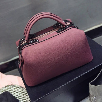 Elegant Leather Women’s Top-Handle Bag - Wnkrs