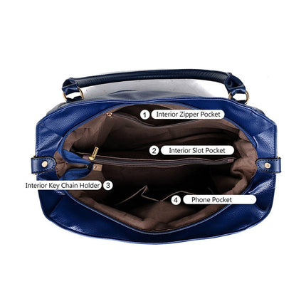 Luxury Colorful Women's PU Leather Shoulder Bag - Wnkrs