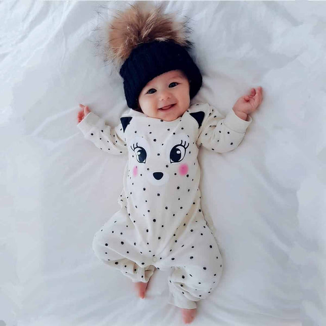 Baby Girl's Cute Fox Romper - Wnkrs