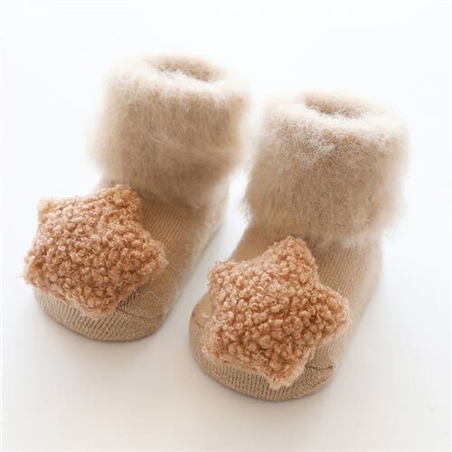 Baby's Plush Heart Winter Socks - Wnkrs