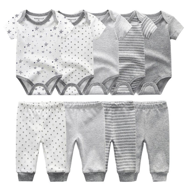 Baby Short Sleeve Romper and Pants Set - Wnkrs