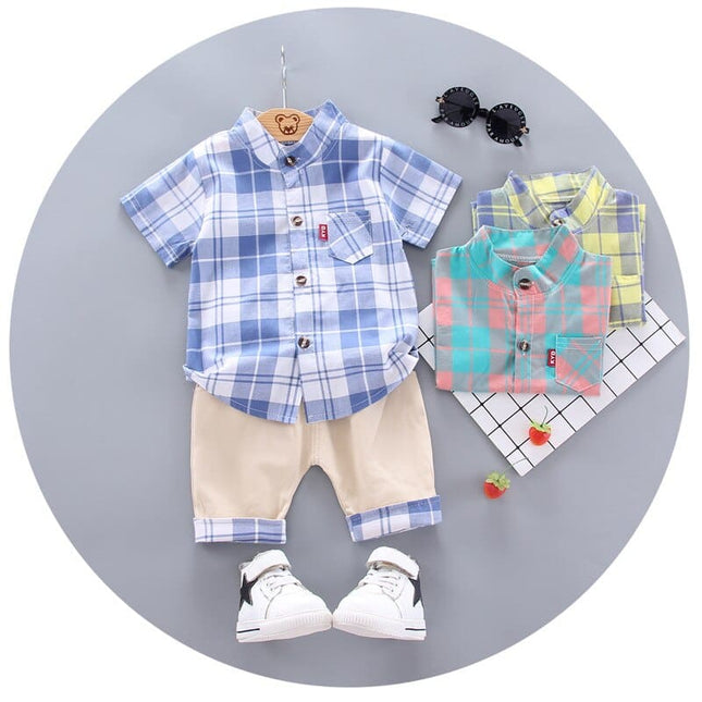 Multicolored Set of Shirt and Pants for Boys - Wnkrs