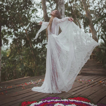 Flared Long Sleeve Maternity Dress - Wnkrs