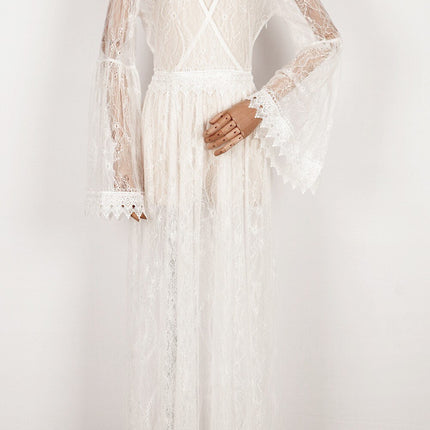 Flared Long Sleeve Maternity Dress - Wnkrs