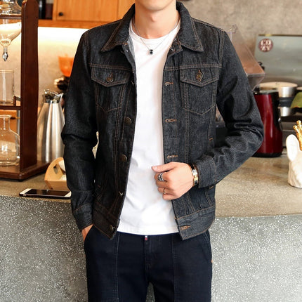 Men's Casual Slim Denim Jacket - Wnkrs