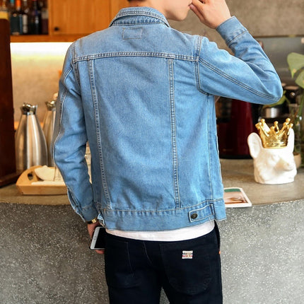 Men's Casual Slim Denim Jacket - Wnkrs