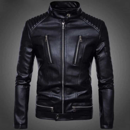 Men's British Style Quilted Biker Jacket - Wnkrs
