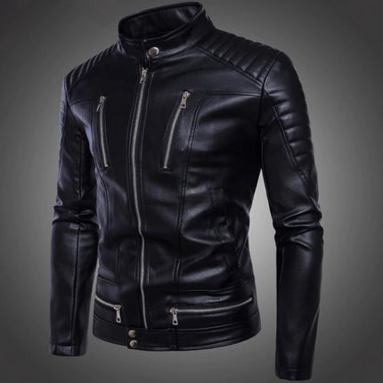 Men's British Style Quilted Biker Jacket - Wnkrs