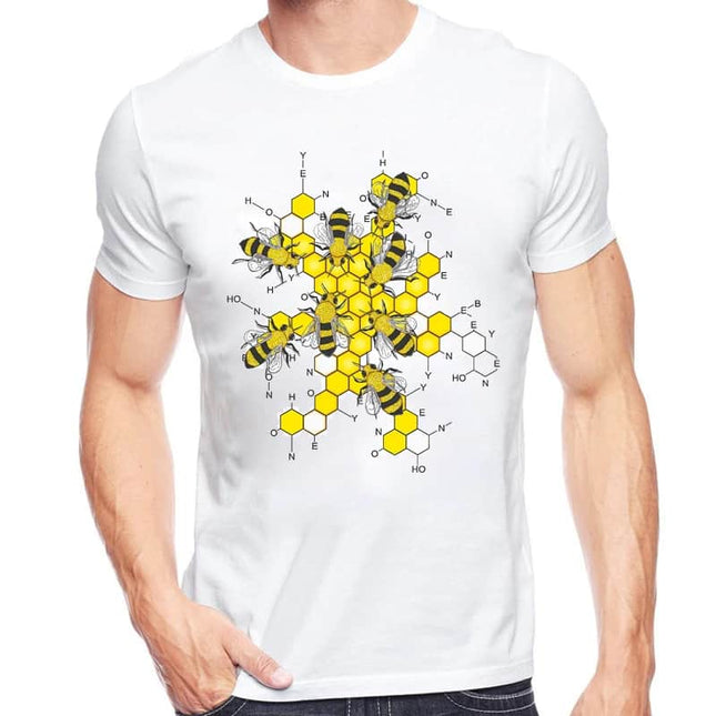 Chemisty and Bees Print Men's T-Shirt - Wnkrs