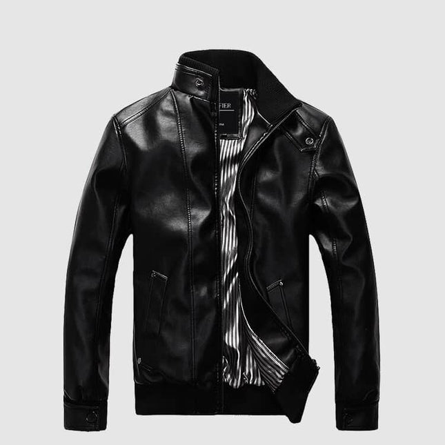 Men's Classic Leather Jacket - Wnkrs