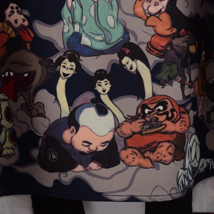 Cartoon Printed Japanese Short Kimono - Wnkrs