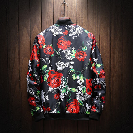 Men's Flower Patterned Jacket - Wnkrs