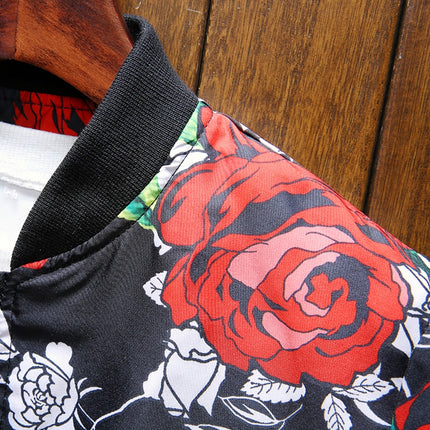 Men's Flower Patterned Jacket - Wnkrs