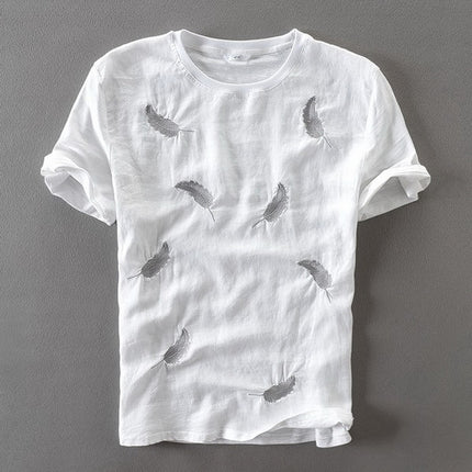 Cotton Men's T-shirt with Embroidery - Wnkrs