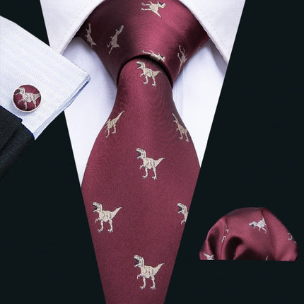 Men's Dinosaurs Patterned Tie - Wnkrs