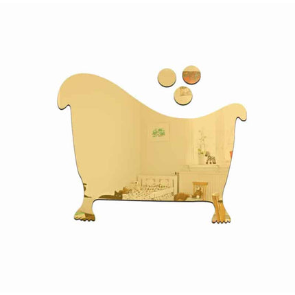 3D Acrylic Mirror Restroom Door Sticker - wnkrs