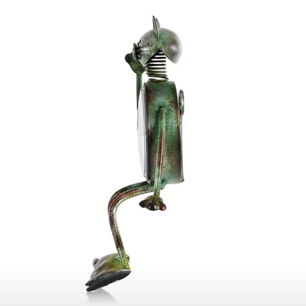 Funny Cat Design Iron Table Clock - wnkrs