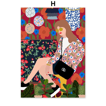 Abstract Fashion Vintage Canvas Poster - wnkrs