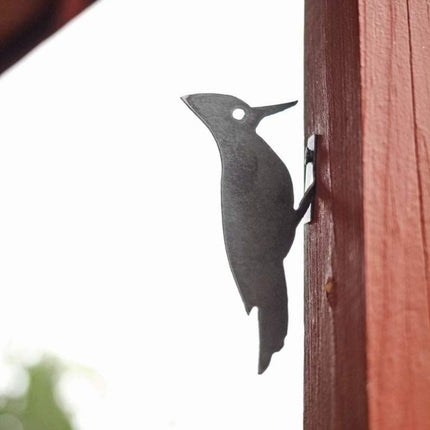 Metal Bird Statue - Woodpecker Bird Art - wnkrs