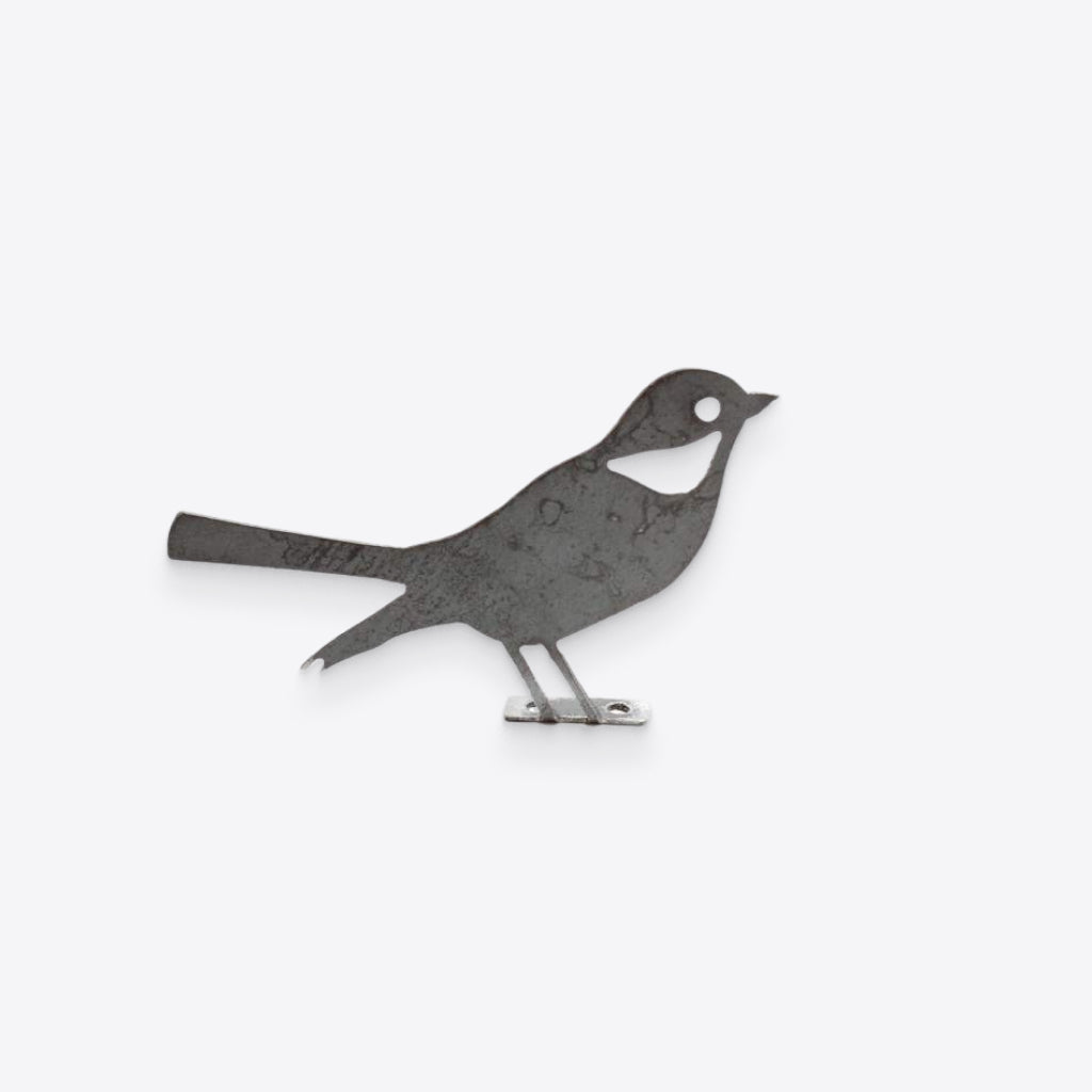 Metal Bird Statue - Mockingbird / Robin