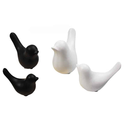 Abstract Ceramic Bird Figurines Pair - wnkrs